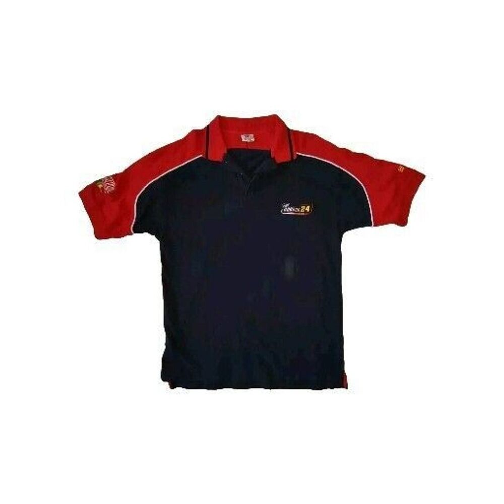 Sz XL Winners Circle Men’s Gordon 24 NASCAR Short Sleeve Blue Polo Vintage